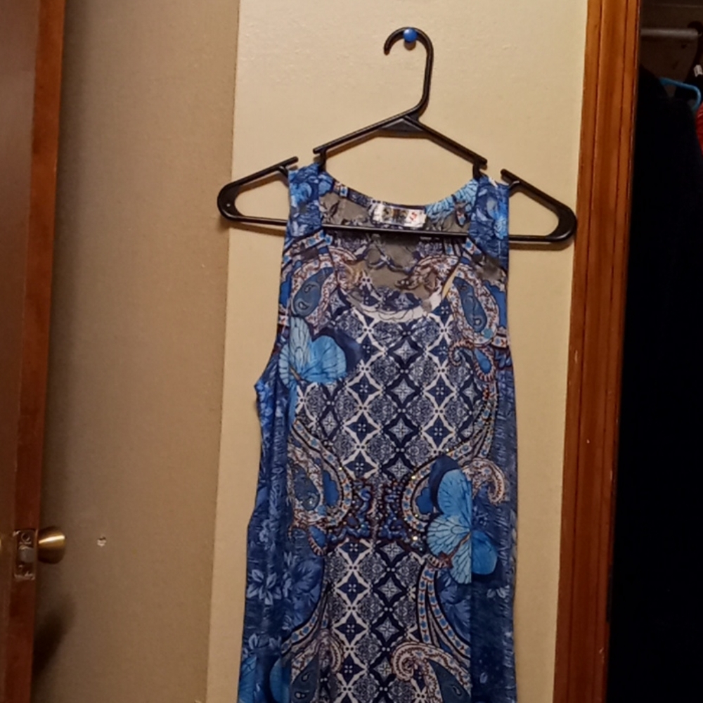 Blue dress